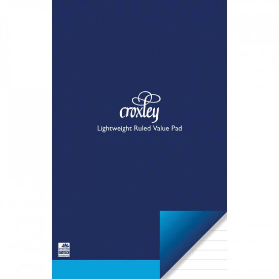 Croxley Pad Size 1 202x127mm Value Lightweight Ruled 90 Leaf Croxley Pad Size 1 202x127mm Value Lightweight Ruled 90 Leaf