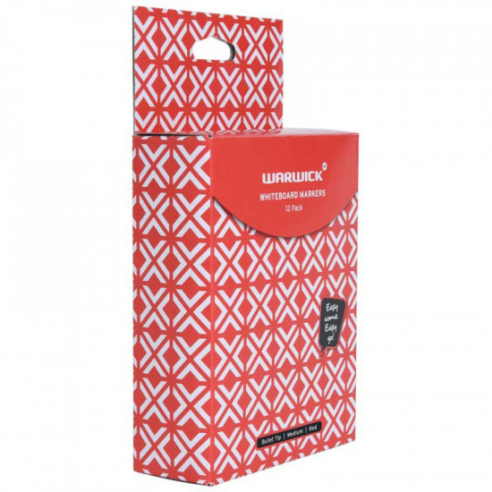 Warwick Whiteboard Marker Red Bullet Tip Warwick Whiteboard Marker Red Bullet Tip