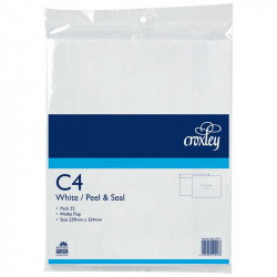 Croxley Envelope C4 Peel And Seal Wallet Flap 25 Pack 