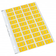 Codafile Label Numeric 2 25mm Pack 5 Sheets  Codafile Label Numeric 2 25mm Pack 5 Sheets