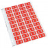 Codafile Label Numeric 8 25mm Pack 5 Sheets 