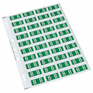 Codafile Label Alpha B 25mm Pack 5 Sheets 