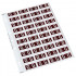 Codafile Label Alpha G 25mm Pack 5 Sheets 