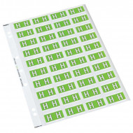 Codafile Label Alpha H 25mm Pack 5 Sheets  Codafile Label Alpha H 25mm Pack 5 Sheets