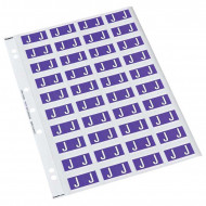 Codafile Label Alpha J 25mm Pack 5 Sheets  Codafile Label Alpha J 25mm Pack 5 Sheets