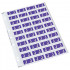 Codafile Label Alpha J 25mm Pack 5 Sheets 