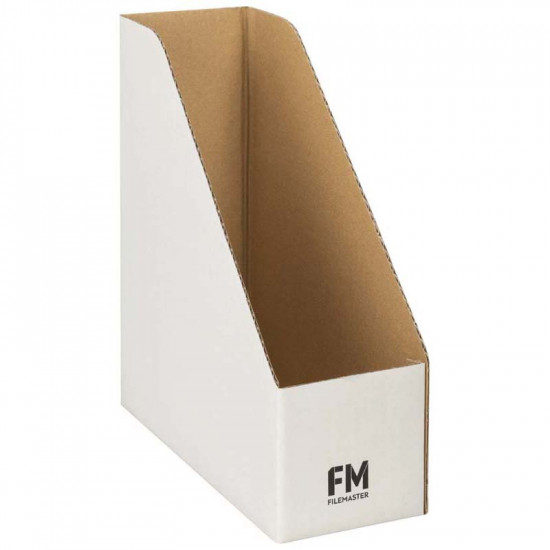 FM Magazine File No3 White 100x280x250mm  FM Magazine File No3 White 100x280x250mm