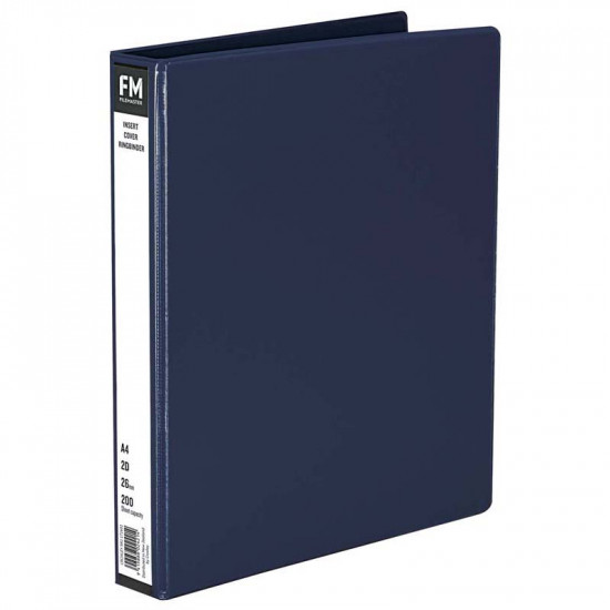 FM Binder Overlay A4 2/26 Blue Insert Cover 