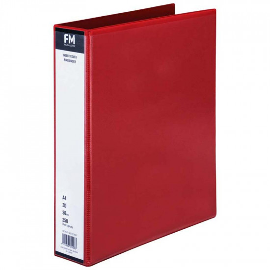 FM Binder Overlay A4 2/38 Red Insert Cover  FM Binder Overlay A4 2/38 Red Insert Cover