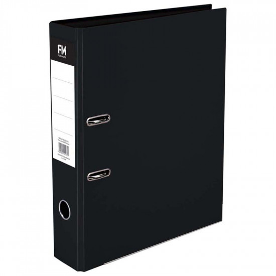 FM Binder Vivid Cat Black Foolscap Lever Arch 