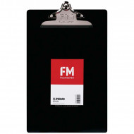 FM Clipboard Black Recycled Plastic Foolscap 