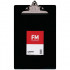 FM Clipboard Black Recycled Plastic Foolscap 