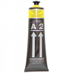 A2 Lightfast Heavybody Acrylic 120mlcadmium Yellow Medium 