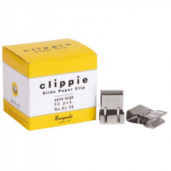Clippie Paper Clips Slide Extra Large Box 30 