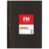 FM Clipfile Punchless Black A4 3mm Polyprop 