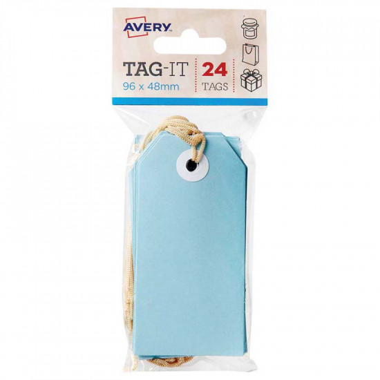 Avery Tag-It Pastel Blue 24 Pack