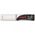 Uni Marker Chalk White Chisel Tip 