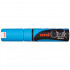 Uni Marker Chalk Light Blue Chisel Tip 