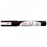 Uni Marker Chalk Black Bullet Tip Pwe-3ms  Uni Marker Chalk Black Bullet Tip Pwe-3ms
