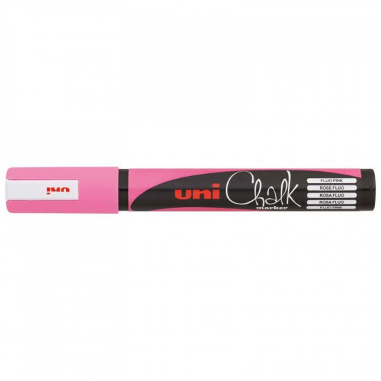 Uni Marker Chalk Pink Bullet Tip Pwe-5m . Uni Marker Chalk Pink Bullet Tip Pwe-5m .