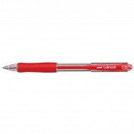 Uni Pen Laknock Sn100 07 Red Retractable Fine 