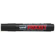 Uni Prockey Permanent Marker 5.7mm Chisel Tip Black PM-126 Uni Prockey Permanent Marker 5.7mm Chisel Tip Black PM-126