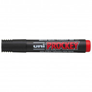 Uni Prockey Permanent Marker 5.7mm Chisel Tip Red PM-126 Uni Prockey Permanent Marker 5.7mm Chisel Tip Red PM-126