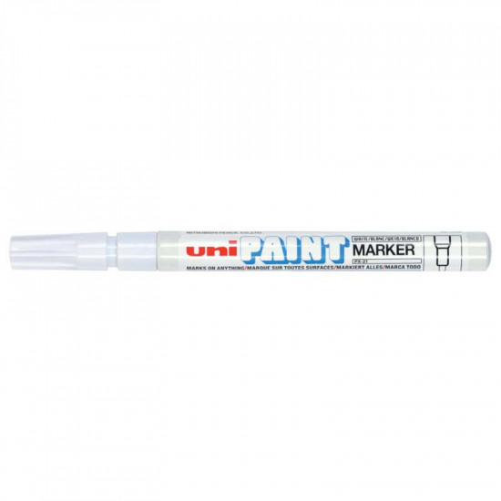 Uni Marker Paint Px21 Fine White 0.8mm-1.2mm  Uni Marker Paint Px21 Fine White 0.8mm-1.2mm