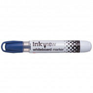 Uni Whiteboard Marker Blue Pwb202 Bullet Tip Inkview  Uni Whiteboard Marker Blue Pwb202 Bullet Tip Inkview