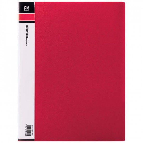 FM Display Book A4 Red 60 Pocket 