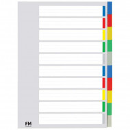 FM Indices A4 10 Tab Colour  
