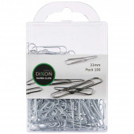 Dixon Paper Clips 33mm Pk 100 Round 