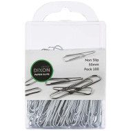 Dixon Paper Clips 50mm Nonslip Pack 100  Dixon Paper Clips 50mm Nonslip Pack 100