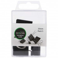 Dixon Foldback Clips 25mm Pack 5  Dixon Foldback Clips 25mm Pack 5