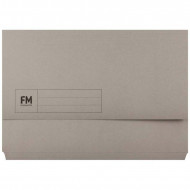 FM Document Wallet Grey Foolscap  FM Document Wallet Grey Foolscap