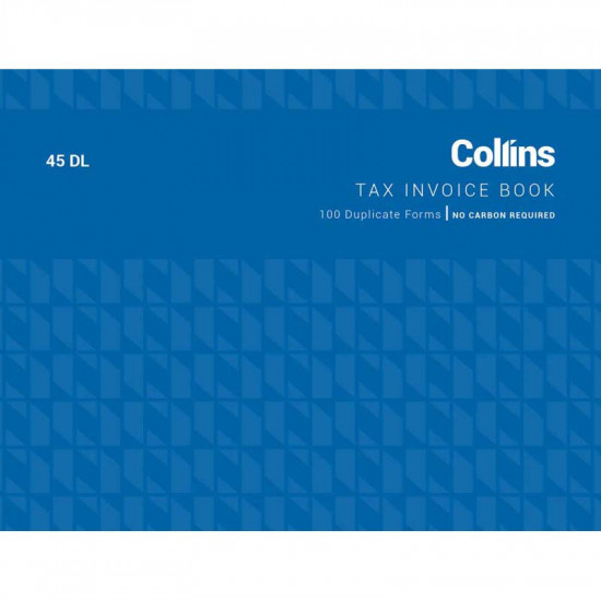 Collins Tax Invoice 45dl No Carbon Required  Collins Tax Invoice 45dl No Carbon Required