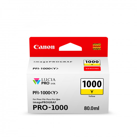 Canon PFI1000 Yellow Ink Cart Canon PFI1000 Yellow Ink Cart