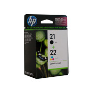 HP 21/22 Ink Twin Pack CC630AA (Black 185 pages, Colour 170 pages)