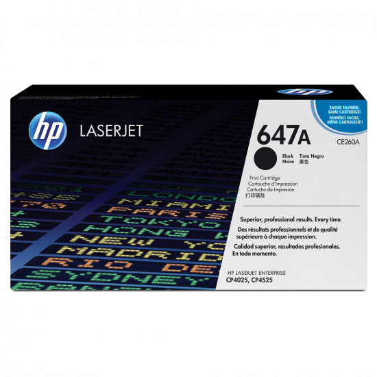 HP #647A Black Toner CE260A HP #647A Black Toner CE260A