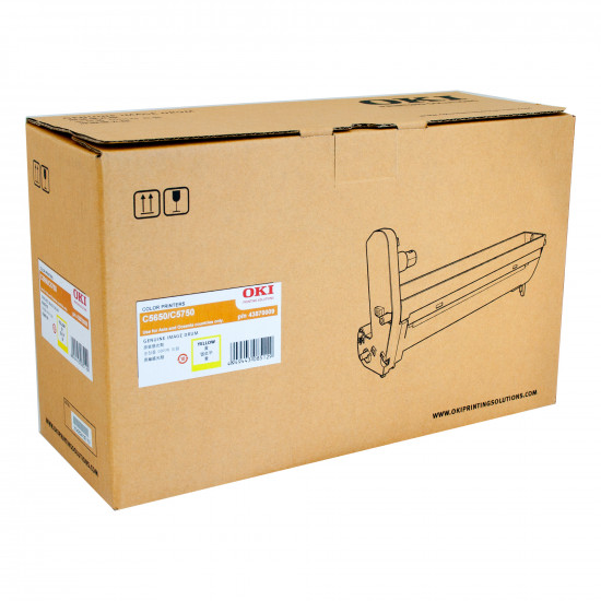 Oki C5650 Yellow Drum Unit 20,000 A4 pages  Oki Code 43870009 Oki C5650 Yellow Drum Unit 20,000 A4 pages  Oki Code 43870009