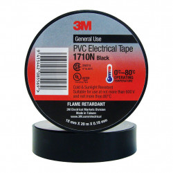 3M Electrical Tape 1710N-BL PVC 18mm x 20m Black