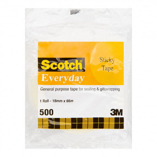 Scotch Everyday Tape 500 18mm x 66m Scotch Everyday Tape 500 18mm x 66m