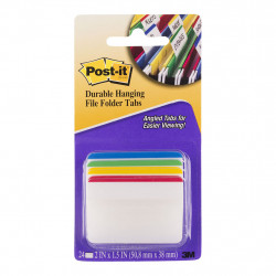 Post-it Filing Tabs 686A-1 50x38mm Angled Primary, Pack of 4