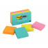 Post-it Super Sticky Notes 622-8SSMIA 48x48mm Miami Collection, Pack of 8