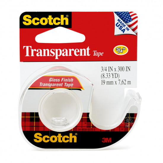 Scotch Transparent Tape with Dispenser 157S 19mmx7.62m  Scotch Transparent Tape with Dispenser 157S 19mmx7.62m