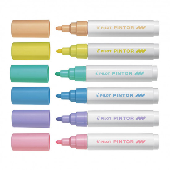 Pilot Pintor Marker Medium 6 Pack Pastel Pilot Pintor Marker Medium 6 Pack Pastel