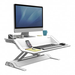 Fellowes Sit Stand Workstation - Lotus™ - White