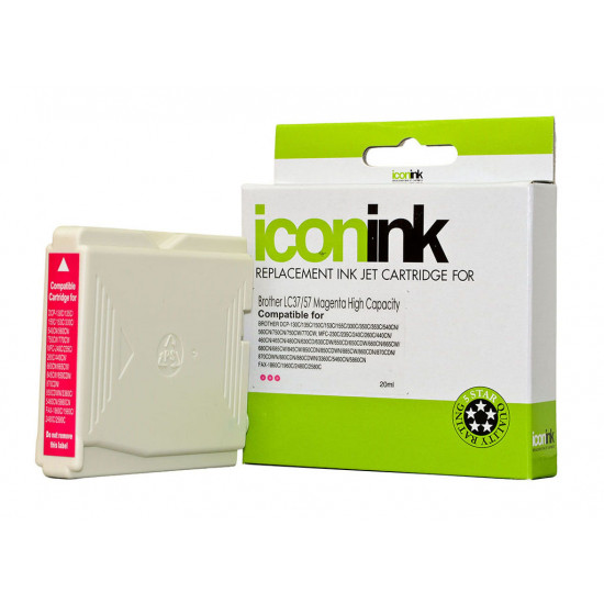 Icon Compatible Brother LC37/LC57 Magenta Ink Cartridge Icon Compatible Brother LC37/LC57 Magenta Ink Cartridge