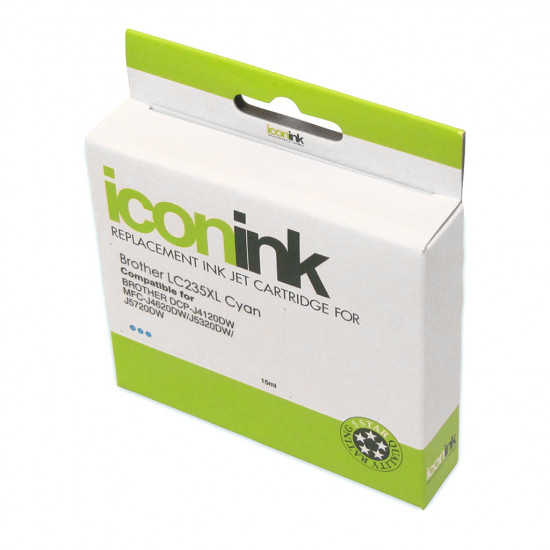 Icon Compatible Brother LC235XL Cyan Ink Cartridge Icon Compatible Brother LC235XL Cyan Ink Cartridge