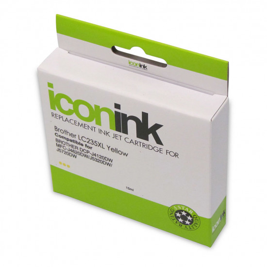 Icon Compatible Brother LC235XL Yellow Ink Cartridge Icon Compatible Brother LC235XL Yellow Ink Cartridge